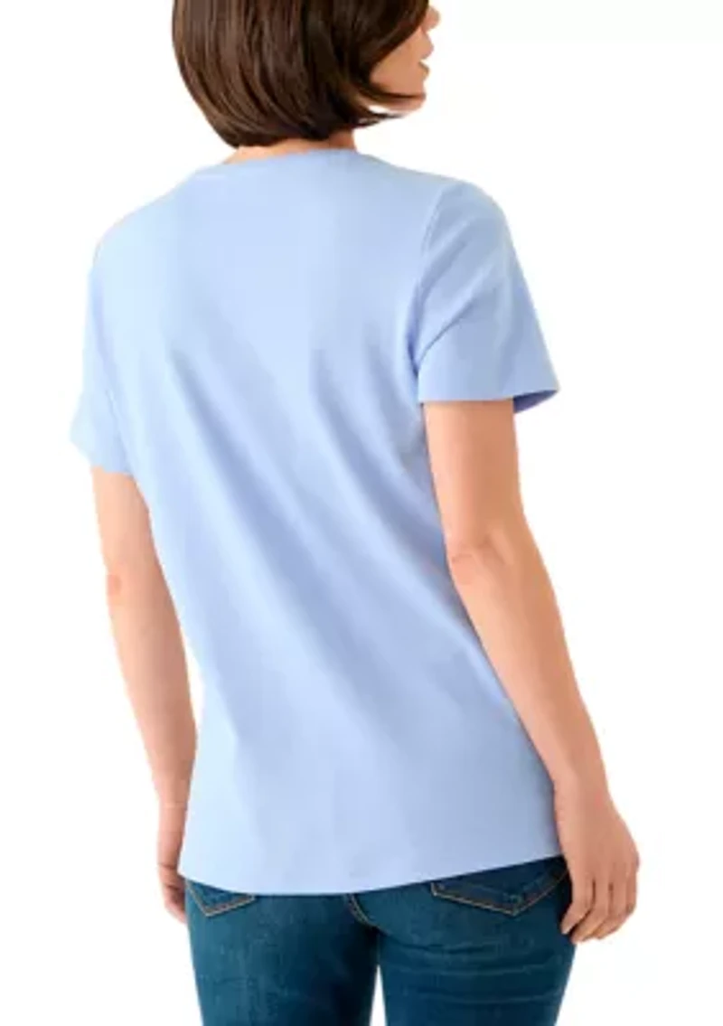 Petite Heather Graphic T-Shirt