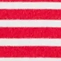 Petite Short Sleeve V-Neck Striped T-Shirt