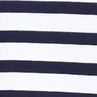 Petite 3/4 Sleeve Printed Split Neck T-Shirt