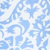Petite Button Detail Printed Top