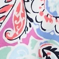 Petite Crochet Trim Printed T-Shirt