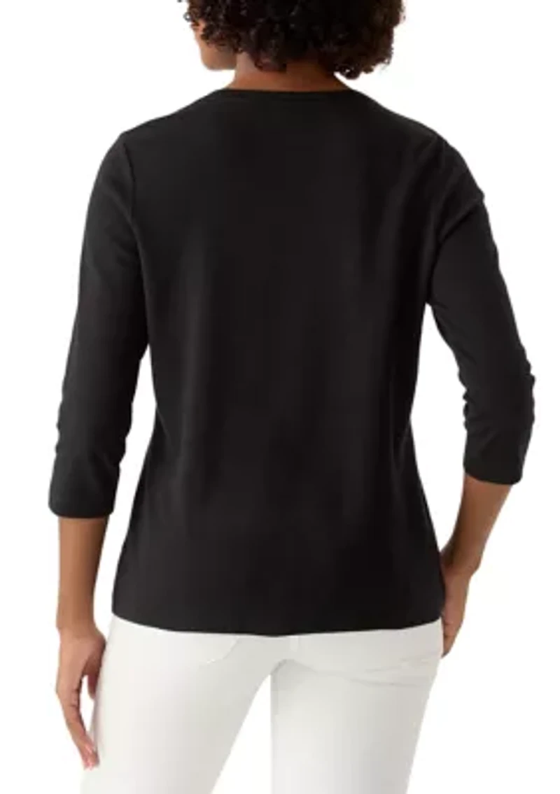 Petite 3/4 Sleeve T-Shirt