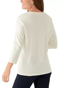 Petite 3/4 Sleeve T-Shirt