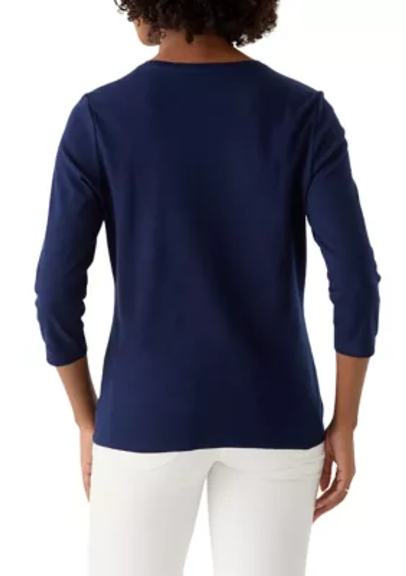 Petite 3/4 Sleeve T-Shirt