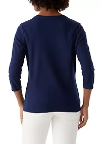 Petite 3/4 Sleeve T-Shirt