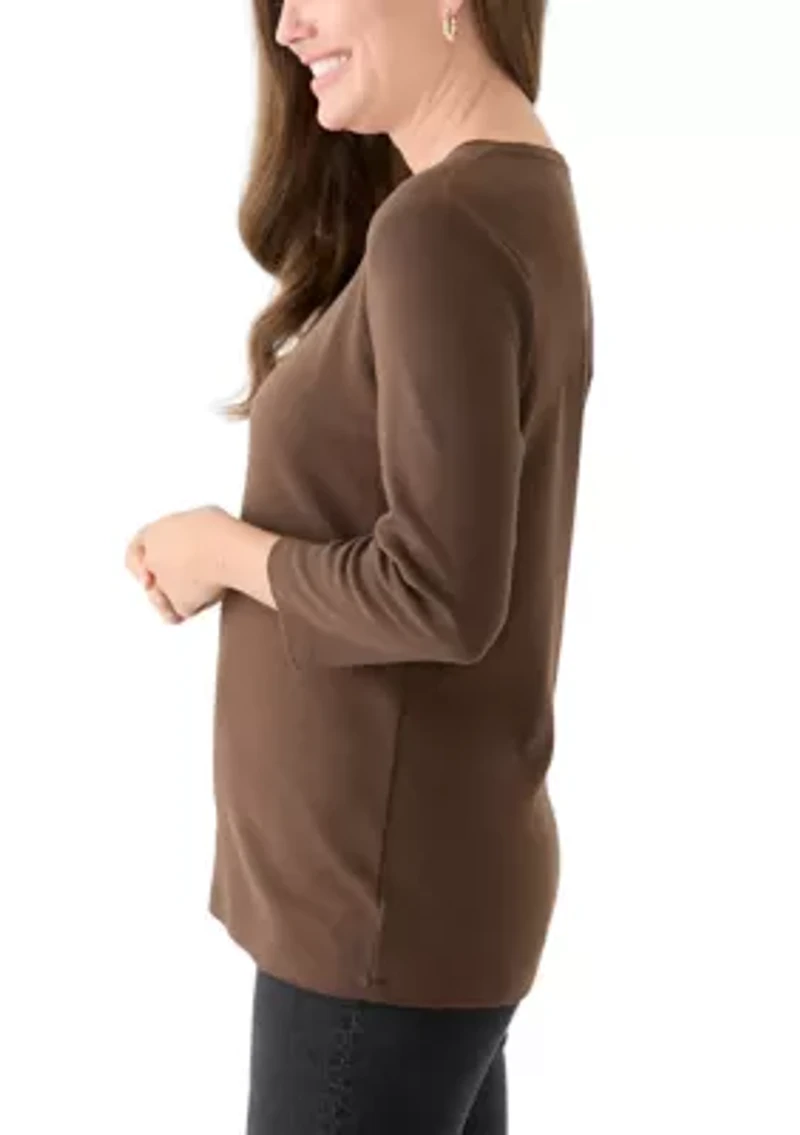 Petite 3/4 Sleeve T-Shirt