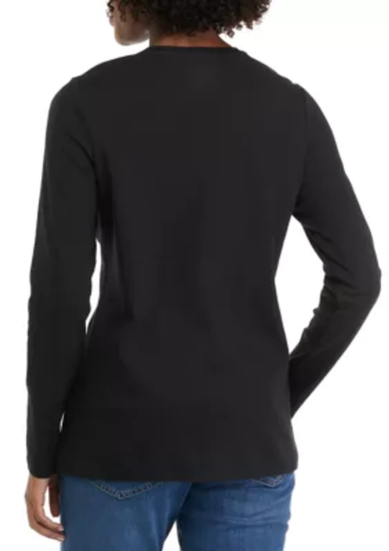 Women's Long Sleeve Crew Neck Top