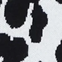 Women's Long Sleeve Crew Neck Jacquard Sweater