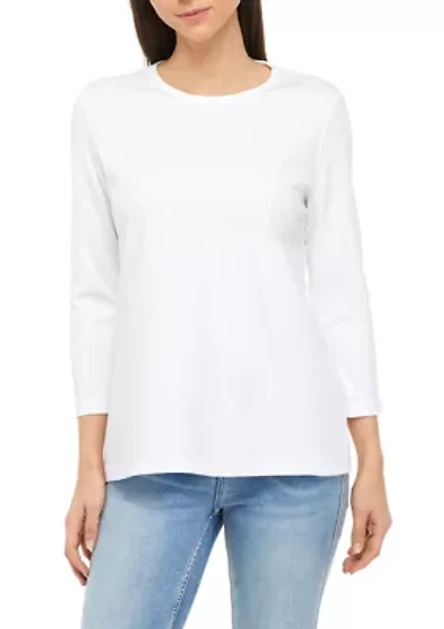 Women's 3/4 Sleeve Crew Neck T-Shirt