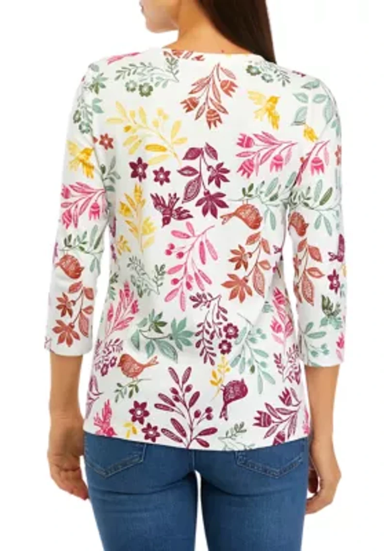 Women's Floral Printed Top