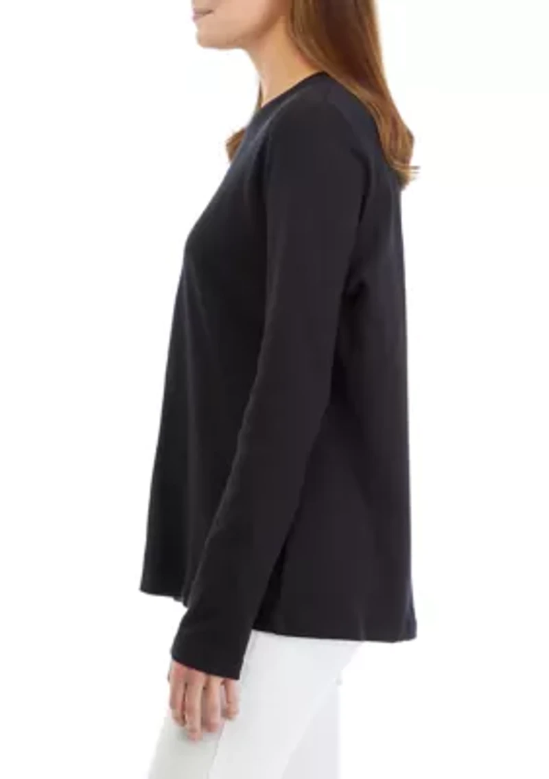 Women's Long Sleeve Solid T-Shirt