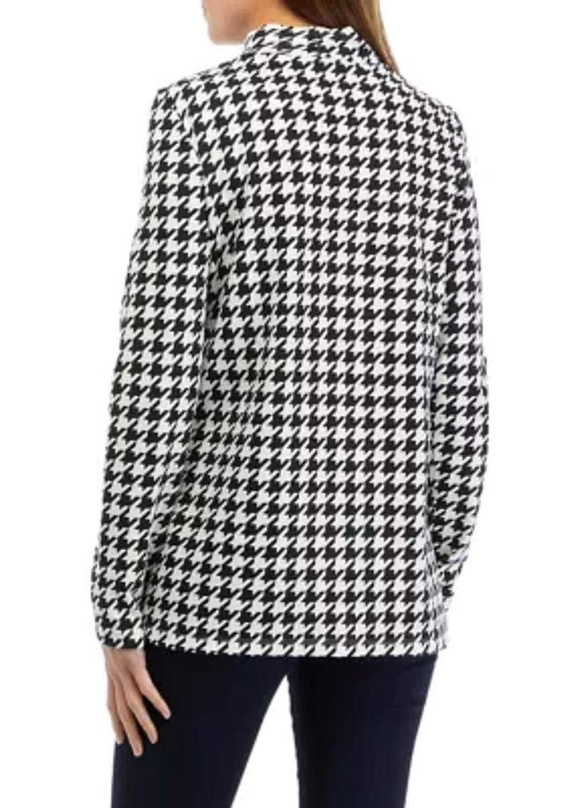 Women's Printed Mock Neck Top
