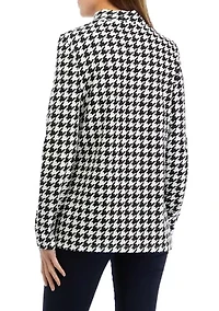 Women's Printed Mock Neck Top
