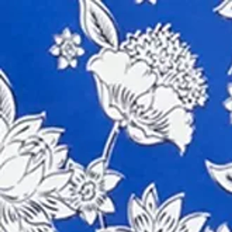 Women's 3/4 Sleeve Border Print Dress