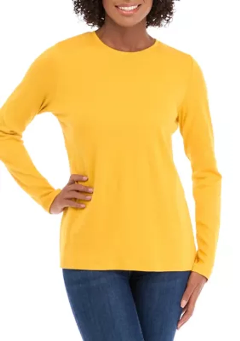 Women's Long Sleeve Crew Neck T-Shirt
