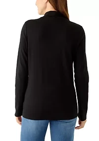 Women's Long Sleeve Mock Neck Top