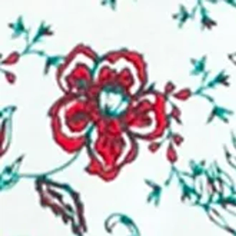 Women's Long Sleeve Printed Turtleneck Top