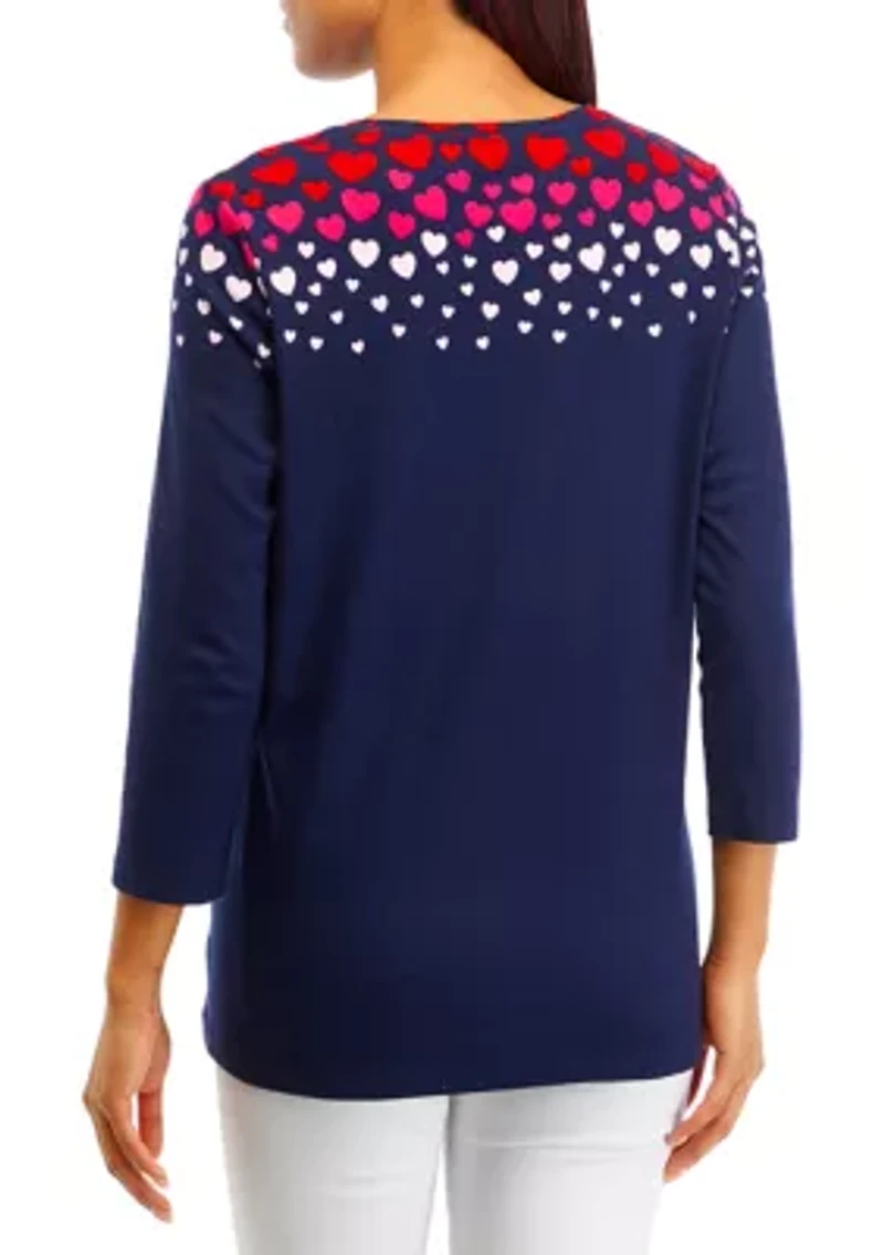 Women's Placement Printed Top