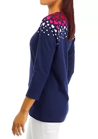 Women's Placement Printed Top