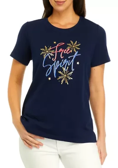 Women's Patriotic Graphic T-Shirt