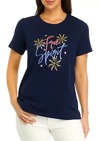 Women's Patriotic Graphic T-Shirt