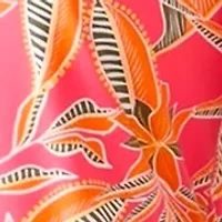 Women's Printed Split Neck Dress