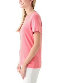 Women's Short Sleeve Crew Neck Heather T-Shirt