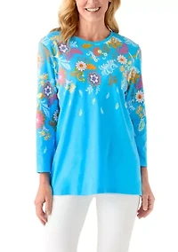 Women's Placement Printed Top