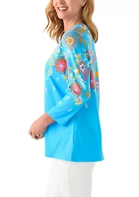 Women's Placement Printed Top
