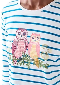 Women's Three-Quarter Sleeve Graphic Top