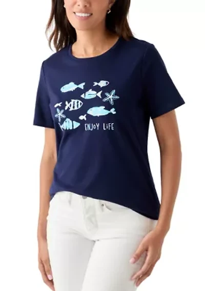 Women's Graphic Crew Neck T-Shirt