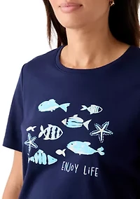 Women's Graphic Crew Neck T-Shirt