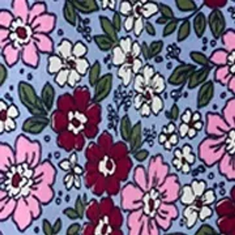 Women's 3/4 Sleeve Printed Henley Shirt