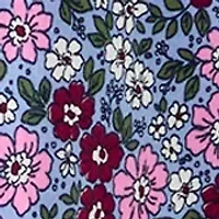 Women's 3/4 Sleeve Printed Henley Shirt