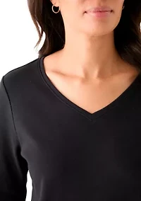 Women's 3/4 Sleeve V-Neck T-Shirt