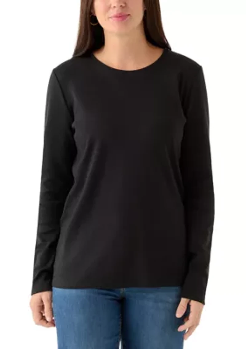 Women's Long Sleeve Crew Neck T-Shirt