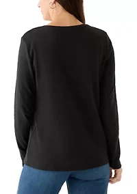 Women's Long Sleeve Crew Neck T-Shirt