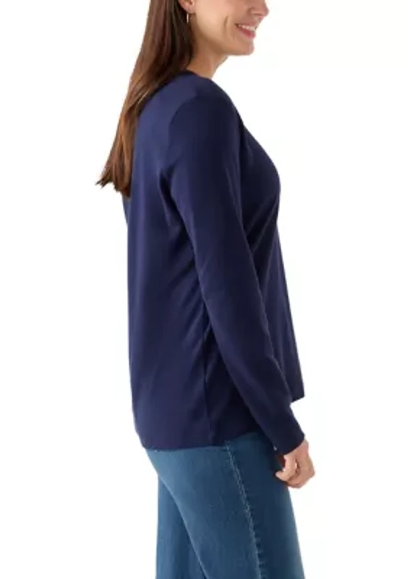 Women's Long Sleeve Crew Neck T-Shirt