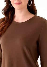 Women's Long Sleeve Crew Neck T-Shirt
