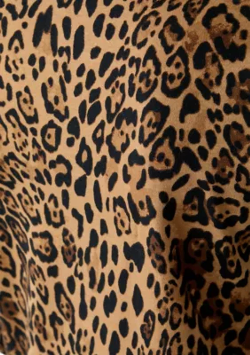 Women's Long Sleeve Crew Neck Printed Top