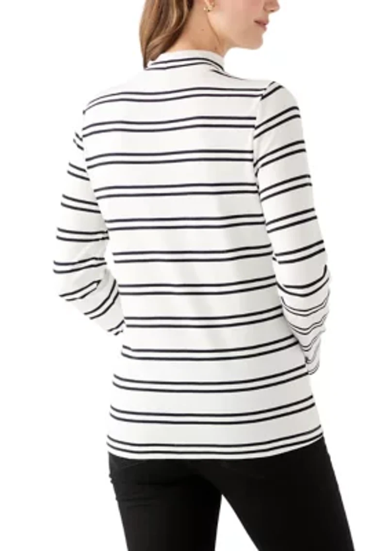 Women's Long Sleeve Mock Neck Shirt