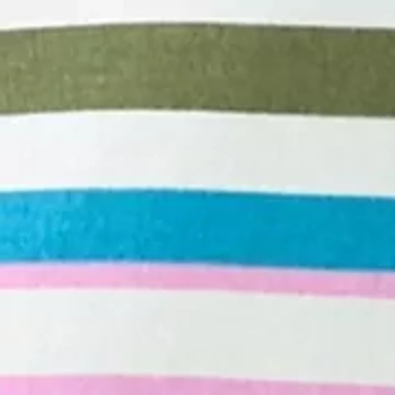 Women's Stripe Split Neck Top