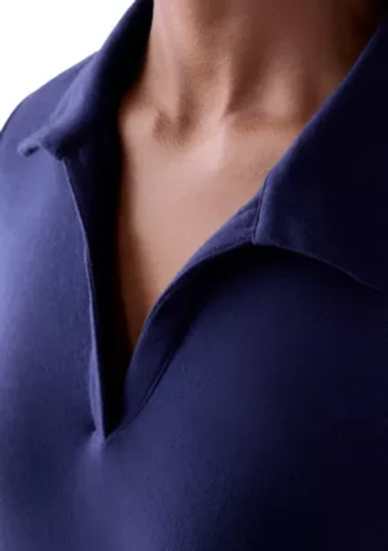 Women's Three-Quarter Sleeve Polo Tunic