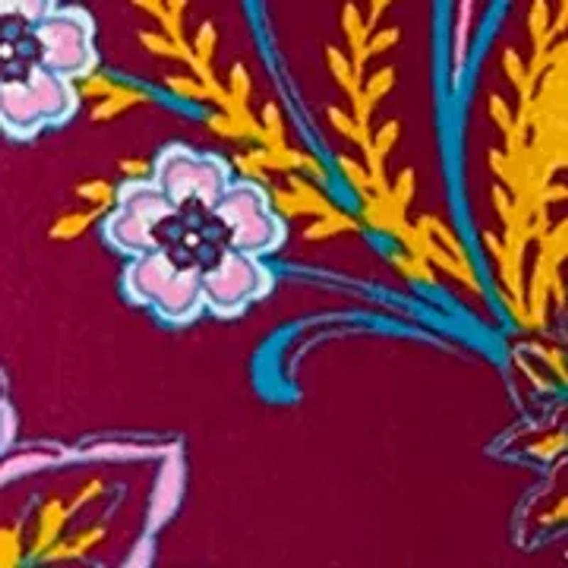 Women's 3/4 Sleeve Split Neck Allover Print Top