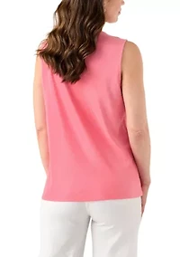Women's Split Neck Tank Top