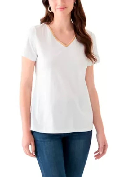 Women's Short Sleeve V-Neck T-Shirt