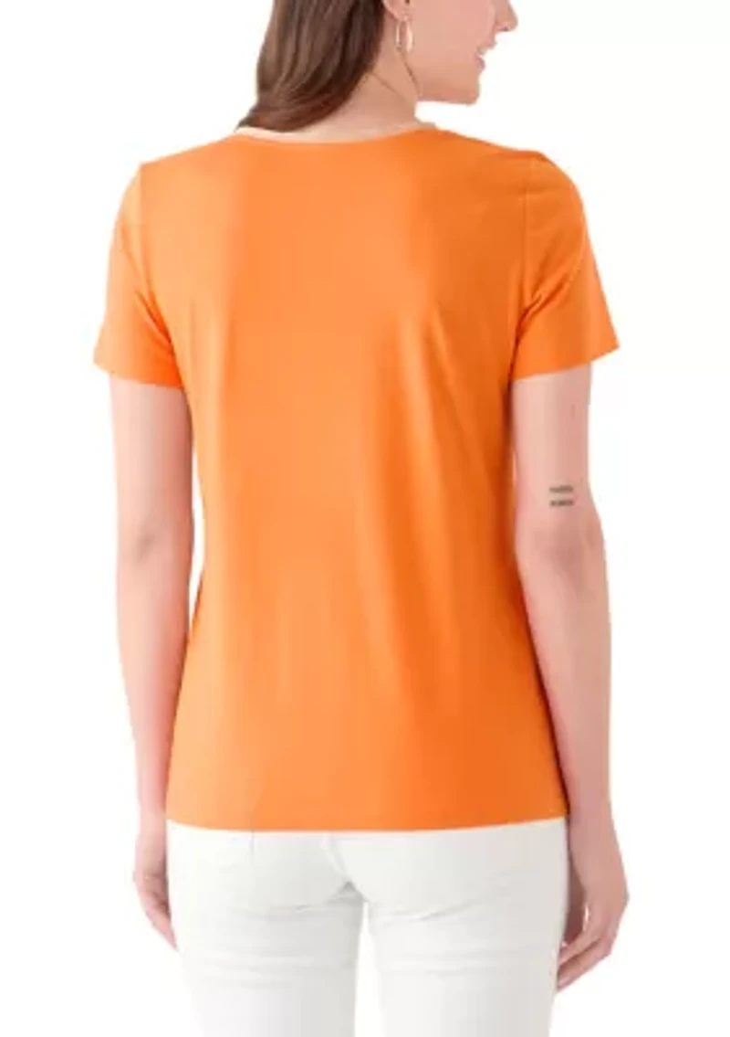 Women's Short Sleeve V-Neck T-Shirt