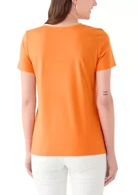 Women's Short Sleeve V-Neck T-Shirt