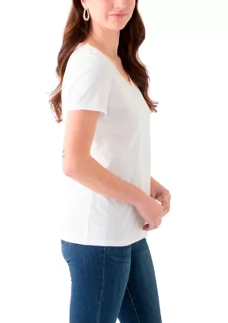 Women's Short Sleeve V-Neck T-Shirt