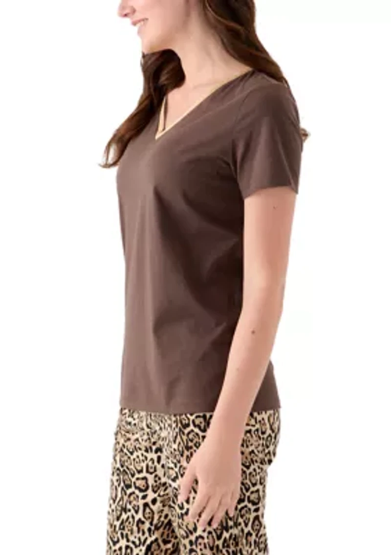 Women's Short Sleeve V-Neck T-Shirt